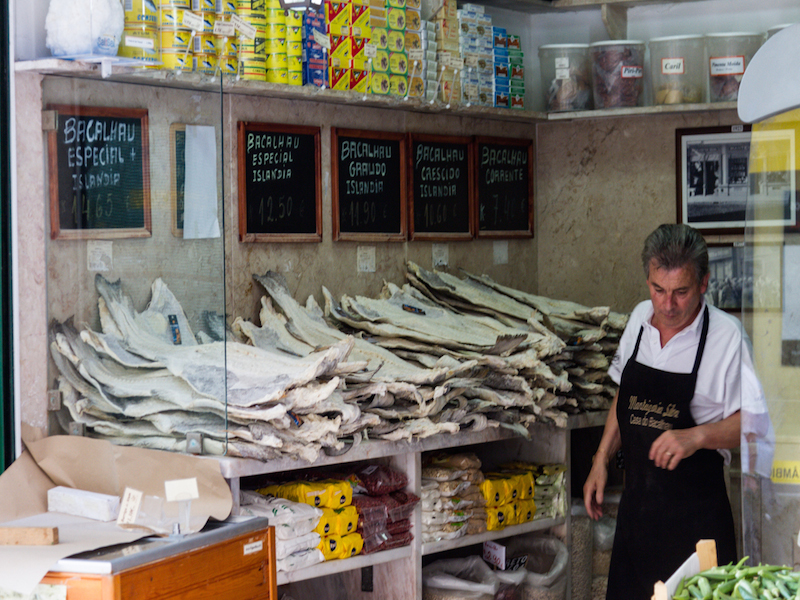 Typical store selling salted codfish_by Nelson Carvalheiro